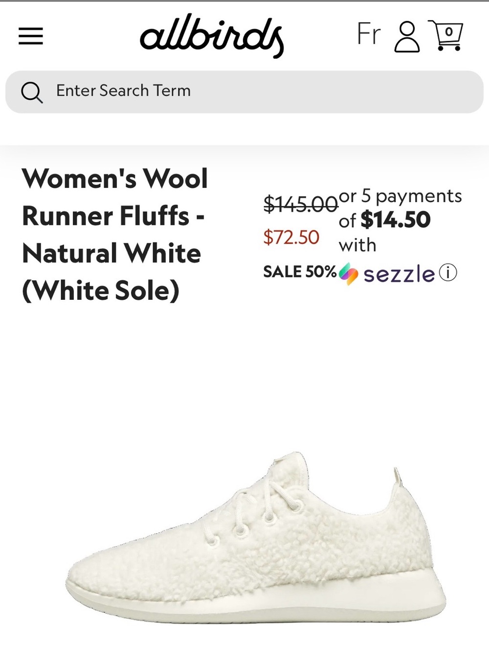 NEW ALLBIRDS ZQ MERINO RUNNER FLUFF TRAINERS RUNNERS WOMENS SIZE 7 WHITE - Picture 10 of 10